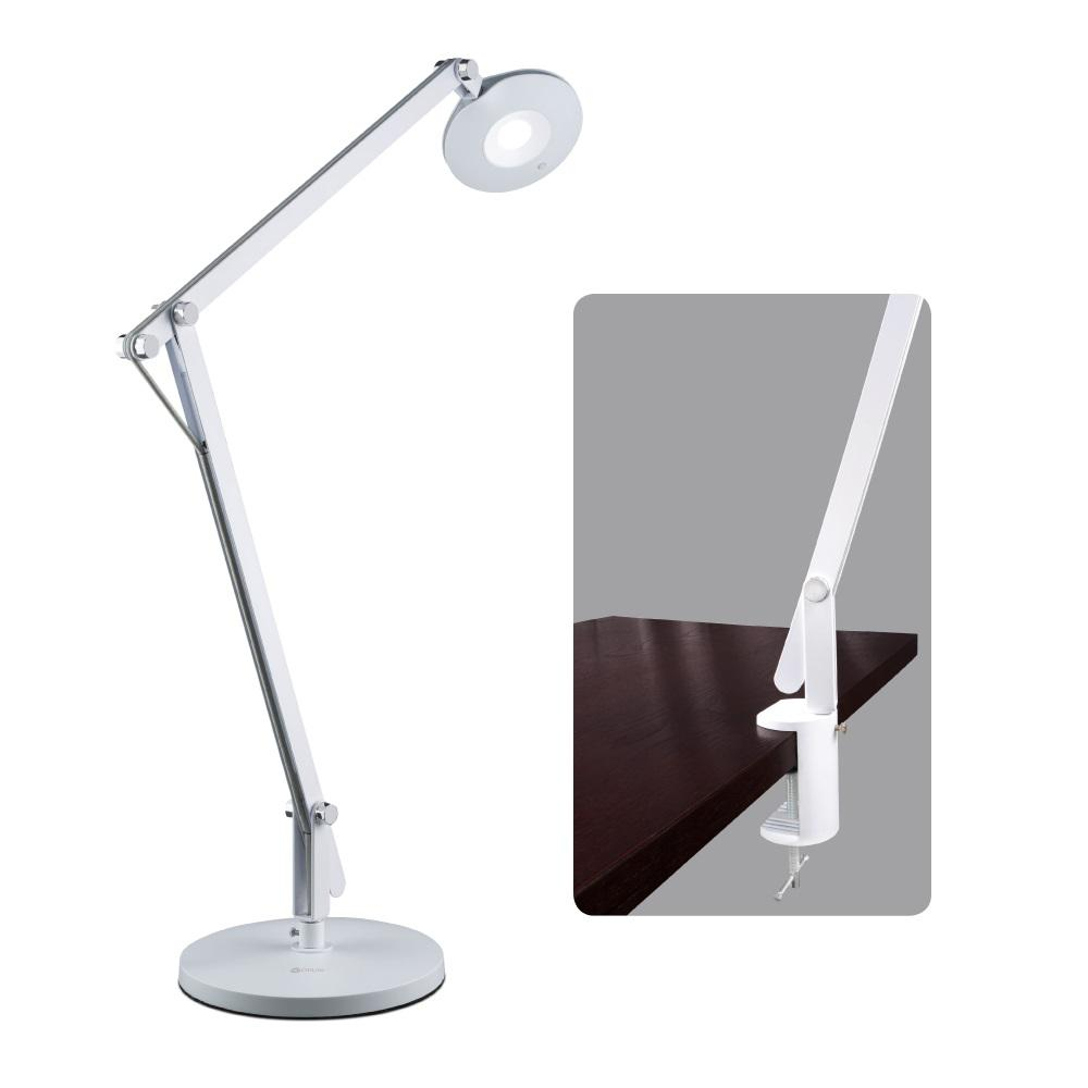 Ottlite 385 In White Led Crane Desk Lamp inside measurements 1000 X 1000