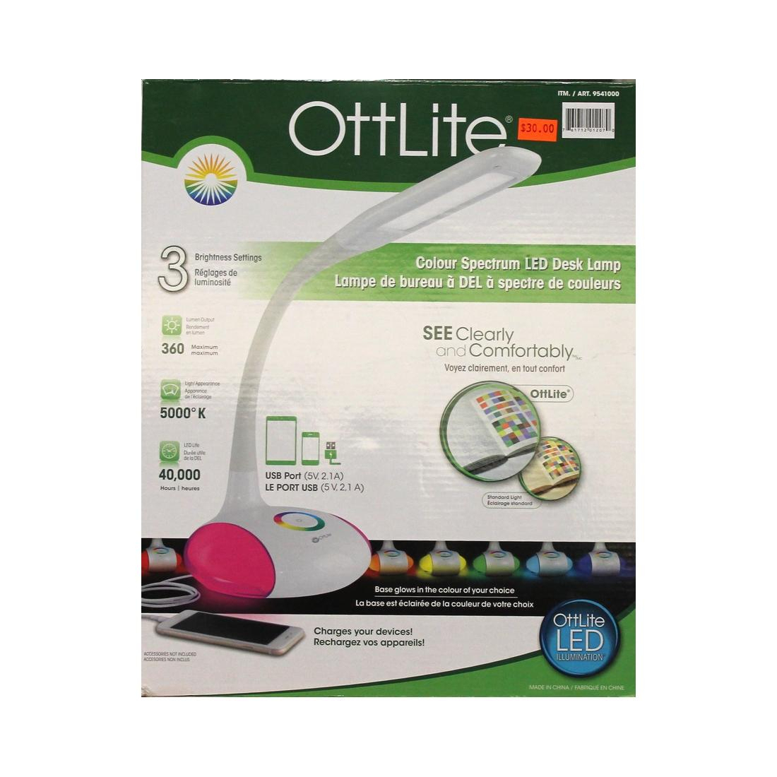 Ottlite Colour Spectrum Led Desk Lamp Electronics with measurements 1100 X 1100