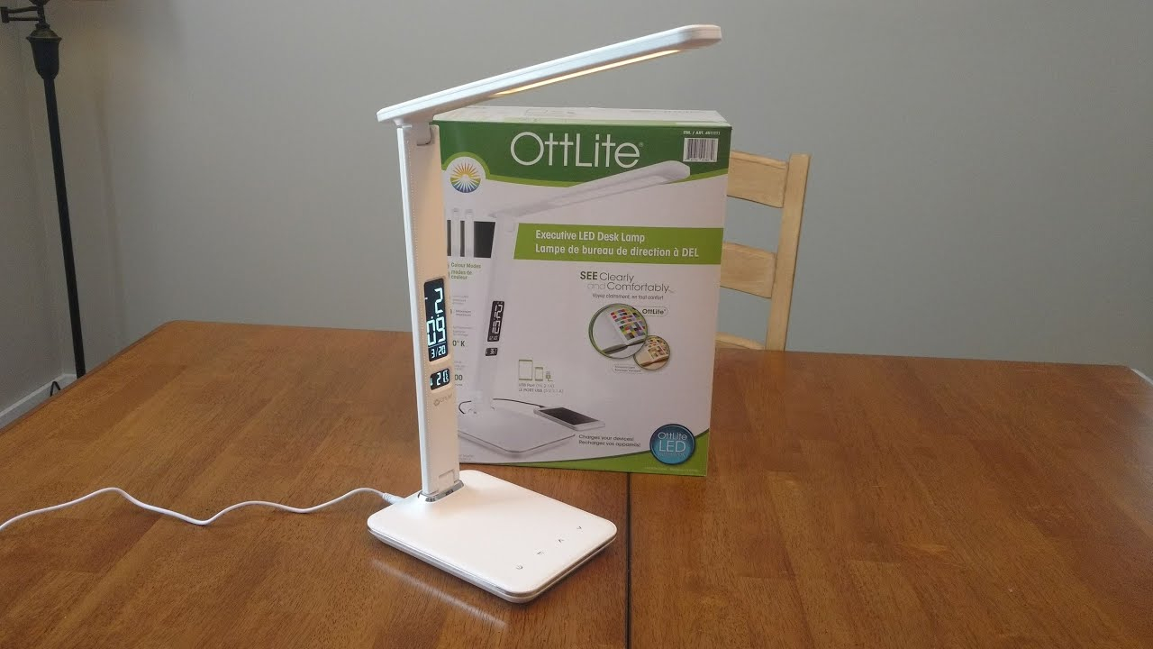 Ottlite Executive Led Desk Lamp From Costco Unboxing And Review for proportions 1280 X 720