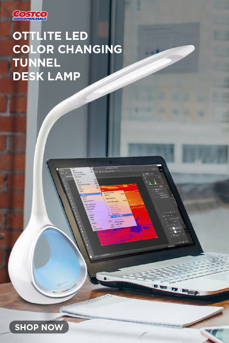 Ottlite Led Color Changing Tunnel Desk Lamp With 21a Usb regarding sizing 735 X 1102