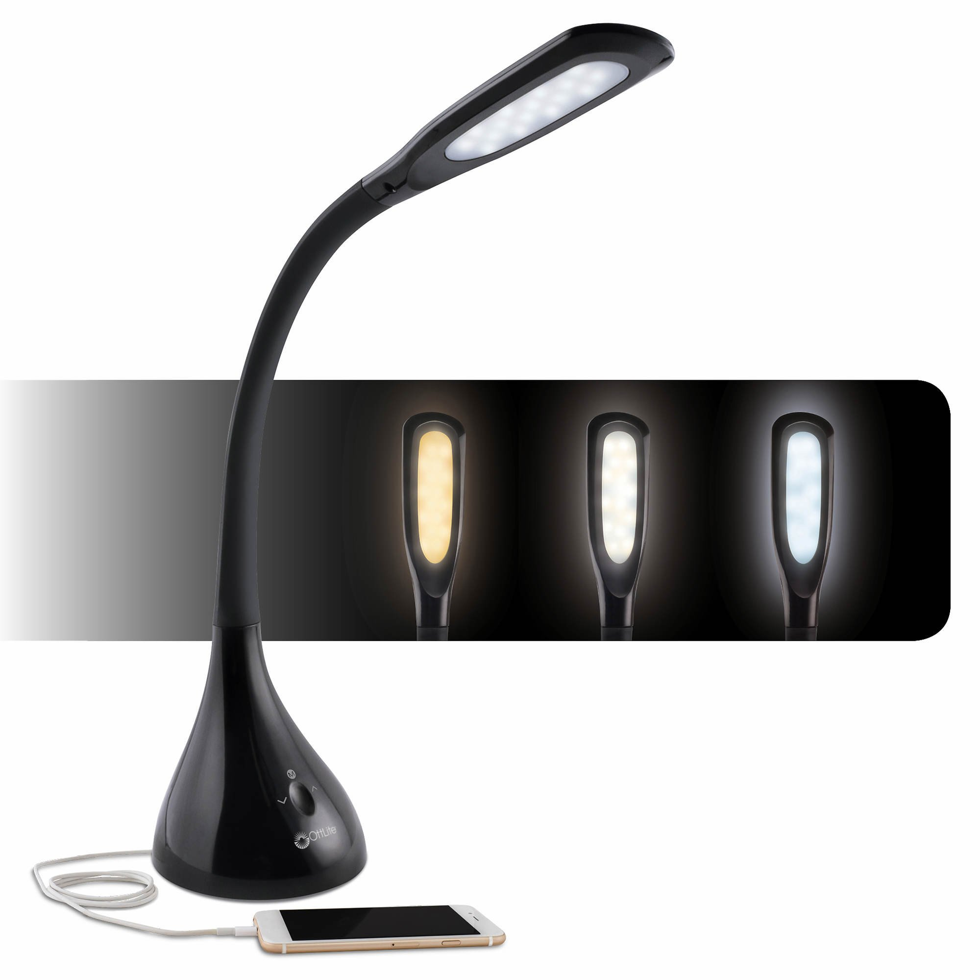 Ottlite Led Creative Curve Desk Lamp With Usb Port Bj39s pertaining to sizing 2000 X 2000