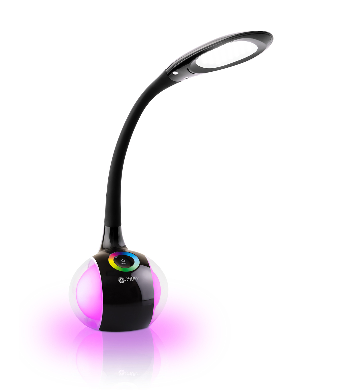 Ottlite Led Desk Lamp With Color Changing Base Black inside sizing 1200 X 1360