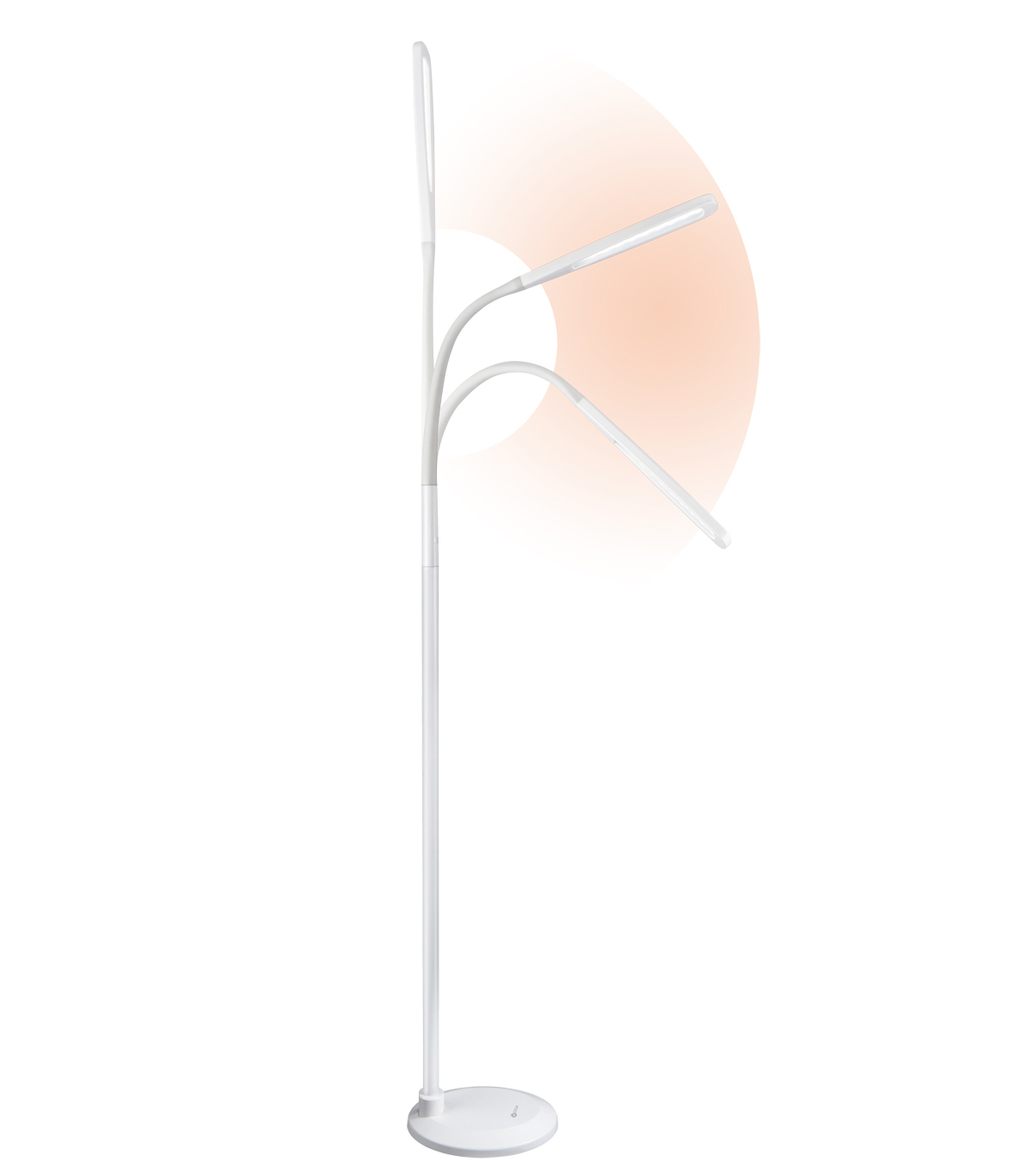 Ottlite Natural Daylight Led Flex Floor Lamp White intended for sizing 1200 X 1360