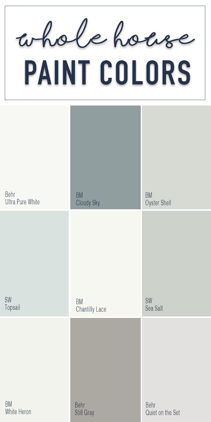 Paint Colors For A Whole Home Color Palette Calming with dimensions 700 X 1400
