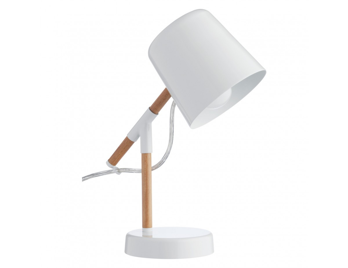 Peeta White Metal And Wood Desk Lamp throughout sizing 1200 X 925