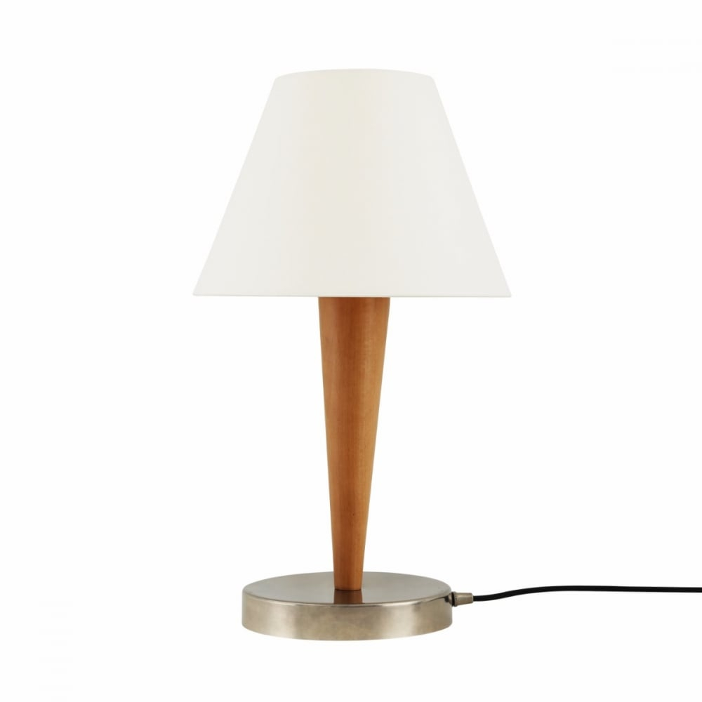 Perth Traditional Bedside Table Lamp Cone Shaped Lampshade with regard to measurements 1000 X 1000