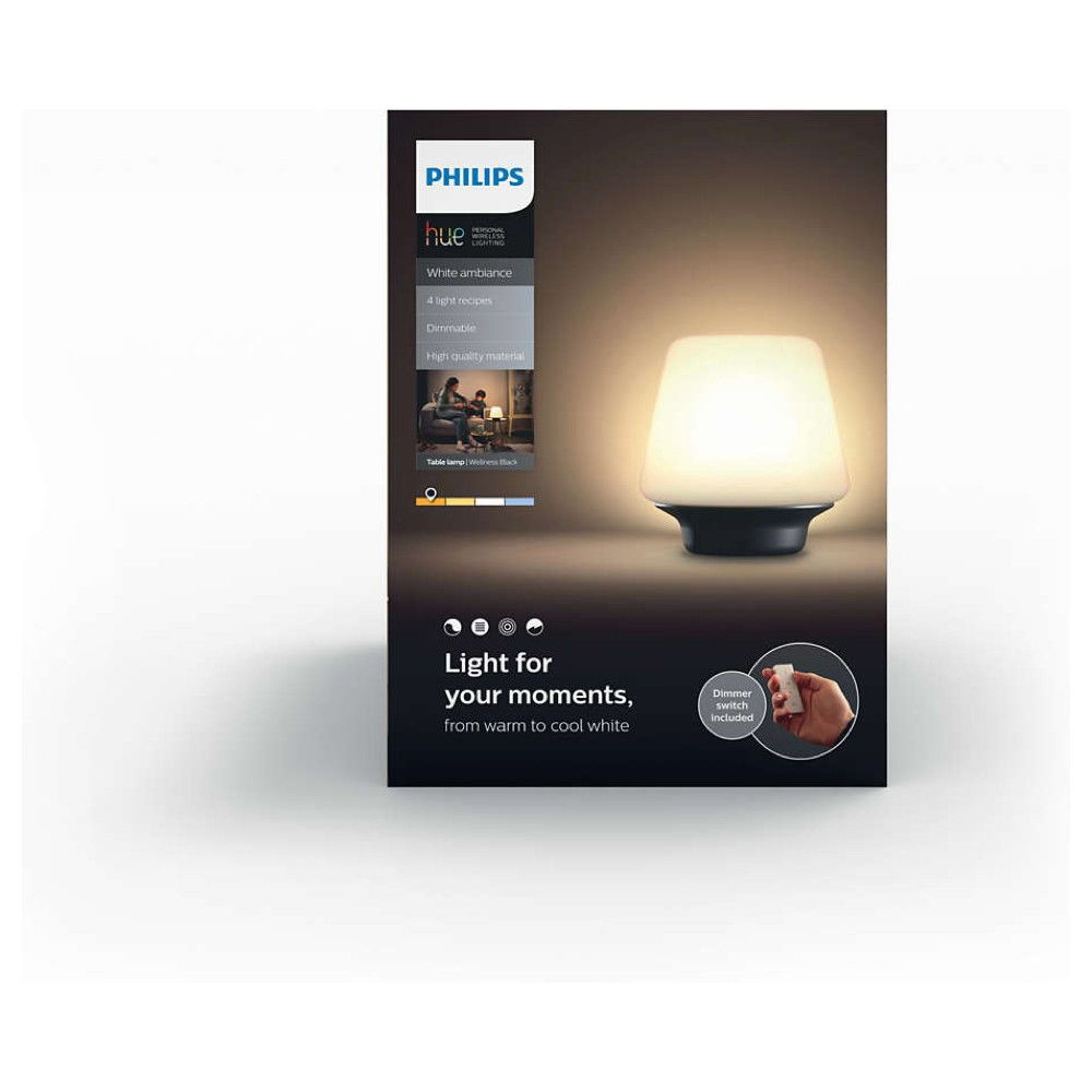 Philips Hue White Ambiance Wellness Tischleuchte 800 Lm Inkl Dimmschalter for sizing 1000 X 1000