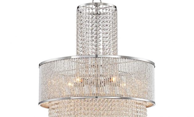 Pioggia Chrome 23 12 Wide Crystal Chandelier 8g405 throughout sizing 1000 X 1000