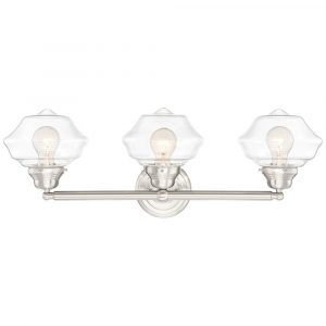 Possini Euro Astrid 27 14 Wide Nickel 3 Light Bath Light inside size 1000 X 1000