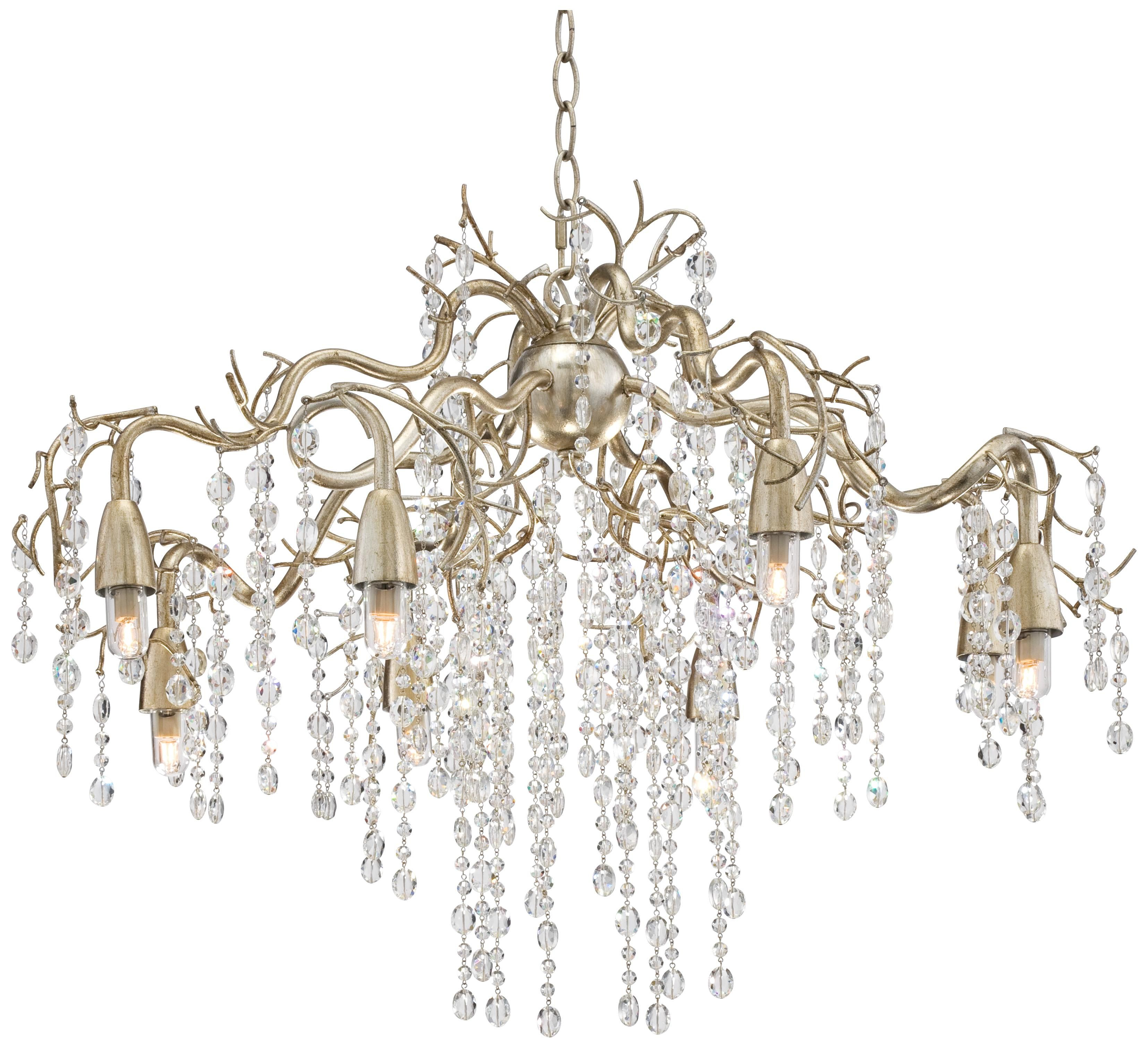 Possini Euro Branches 31 Wide Silver Champagne Chandelier intended for proportions 3309 X 3021