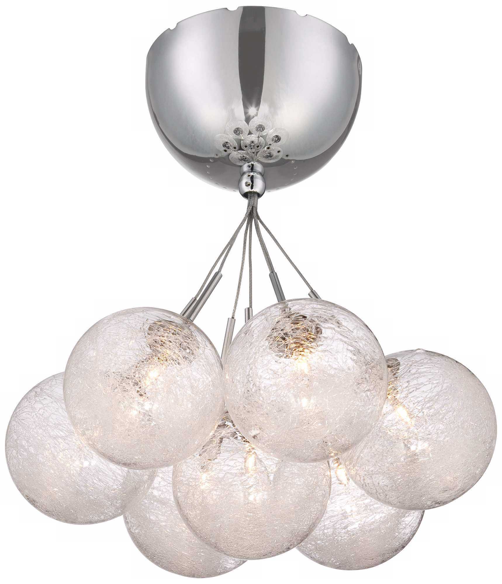 Possini Euro Design Glass Sphere 15 Light Ceiling Light with dimensions 1718 X 2000