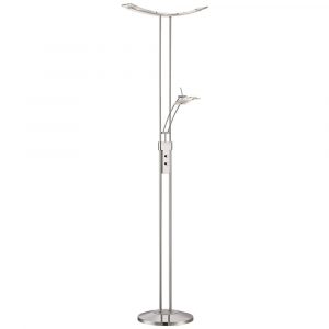 Possini Euro Design Vicina Chrome Led Torchiere Floor Lamp in proportions 1000 X 1000