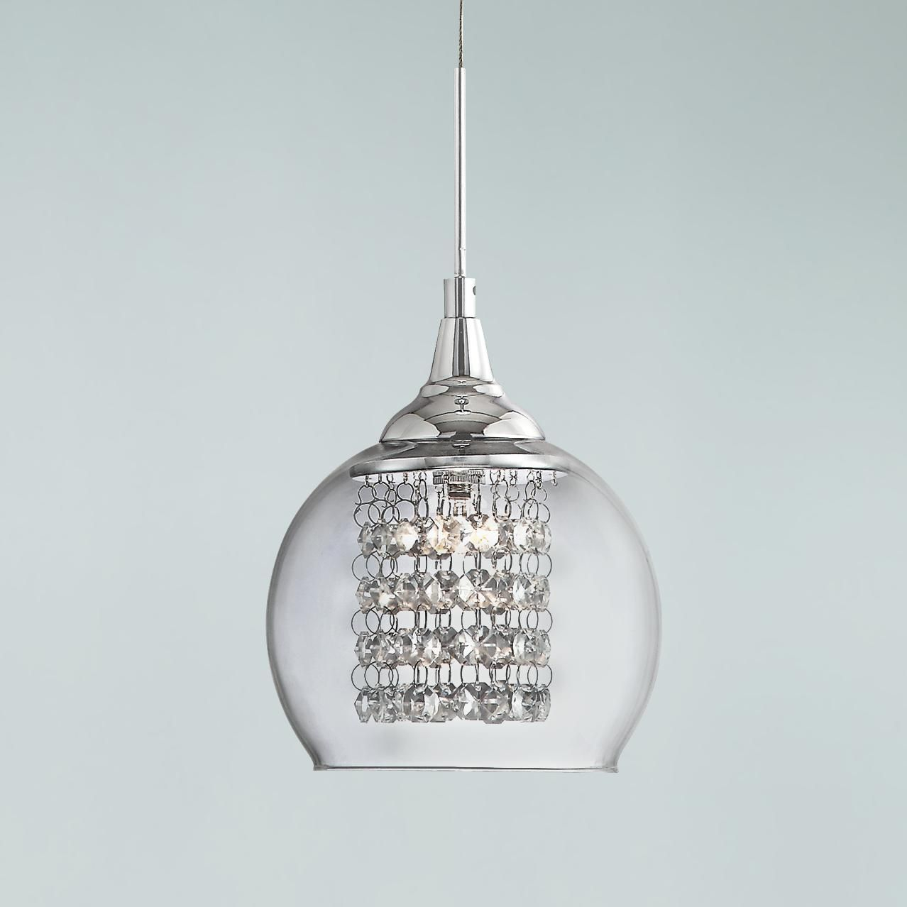 Possini Euro Encircled Crystal 6 Wide Halogen Mini Pendant with regard to dimensions 1278 X 1278