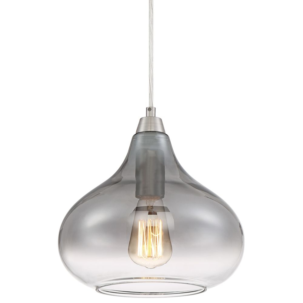 Possini Euro Eun 10 Wide Smoked Glass Mini Pendant Style with regard to size 1000 X 1000