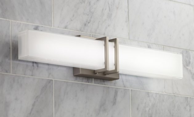 Possini Euro Exeter 24w Nickel Led Bathroom Vanity Light with dimensions 2000 X 2000