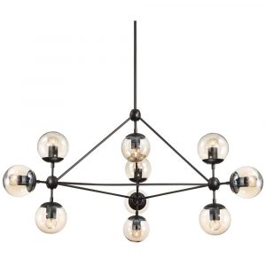 Possini Euro Gable 40 Wide 10 Light Black Chandelier in proportions 1000 X 1000