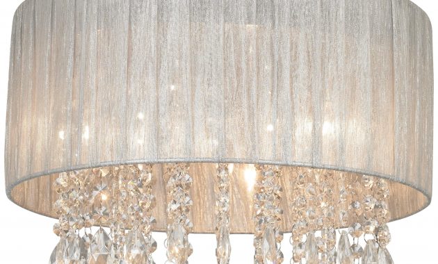 Possini Euro Jolie 15 Wide Silver And Crystal Ceiling Light within measurements 2776 X 3298