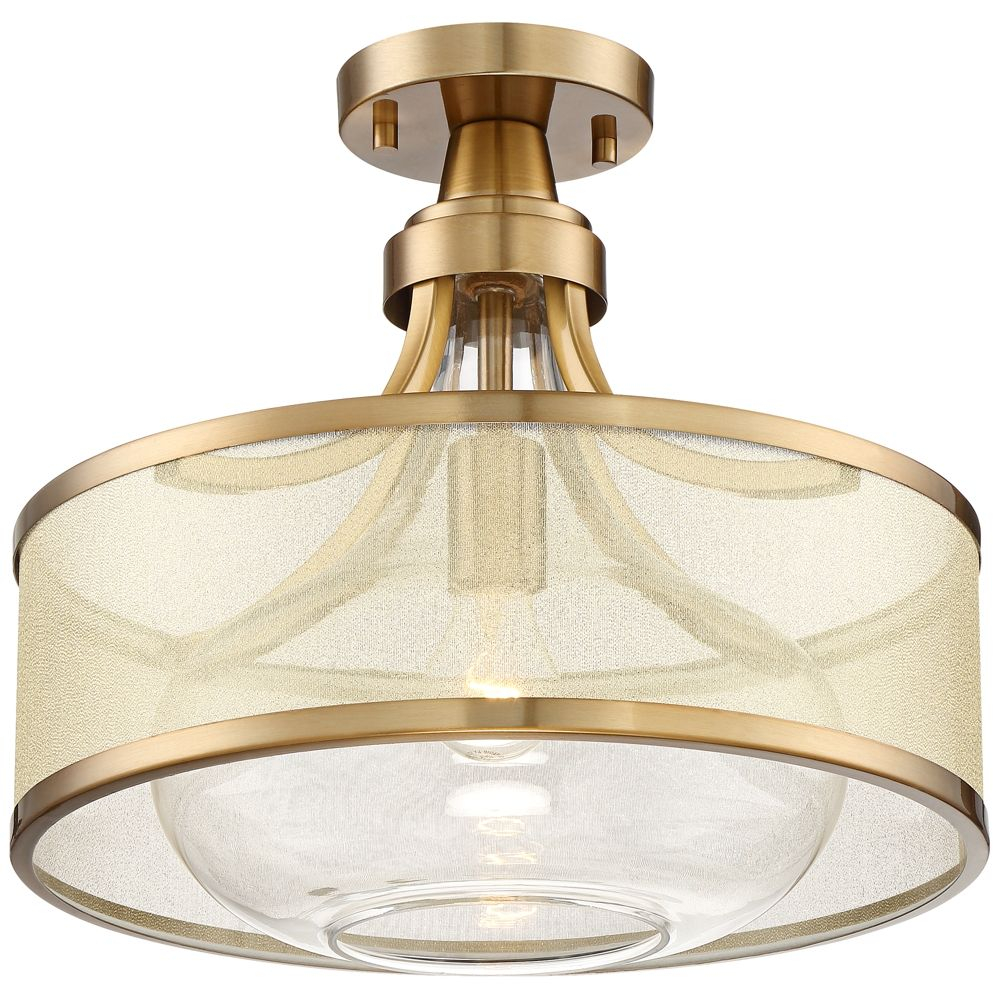 Possini Euro Layne 15 Wide Brass Ceiling Light Style in sizing 1000 X 1000