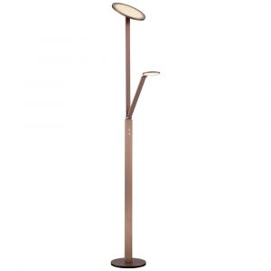 Possini Euro Magnum French Bronze Led Torchiere Floor Lamp for dimensions 1000 X 1000