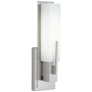 Possini Euro Midtown 15 High Satin Nickel Led Wall Sconce for measurements 1000 X 1000