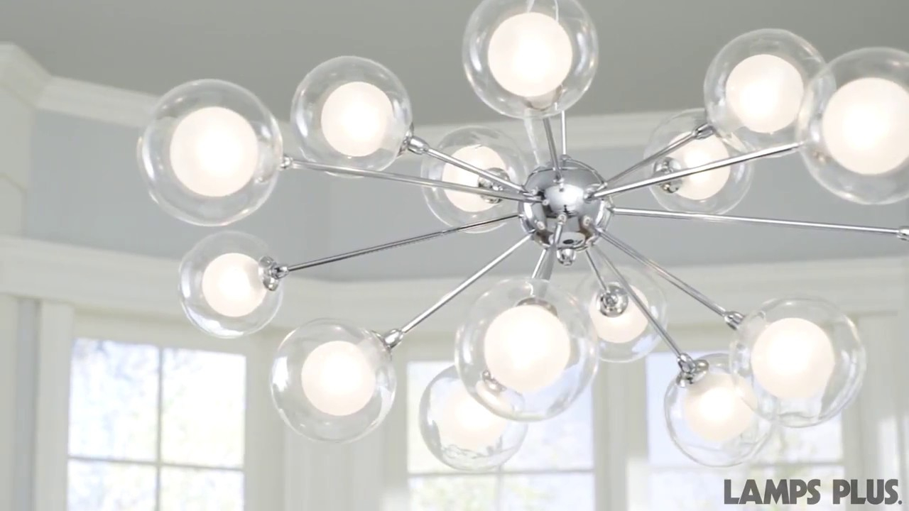 Possini Euro Spheres 30 Wide 15 Light Sputnik Glass Pendant in proportions 1280 X 720