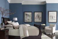 Pretty Blue Color With White Crown Molding Romantic Master regarding size 2700 X 2391