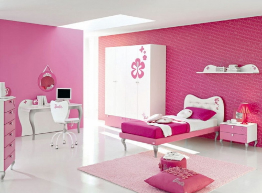 Pretty Decorating Ideas Pink Bedroom For Girls Atzine inside measurements 1048 X 771