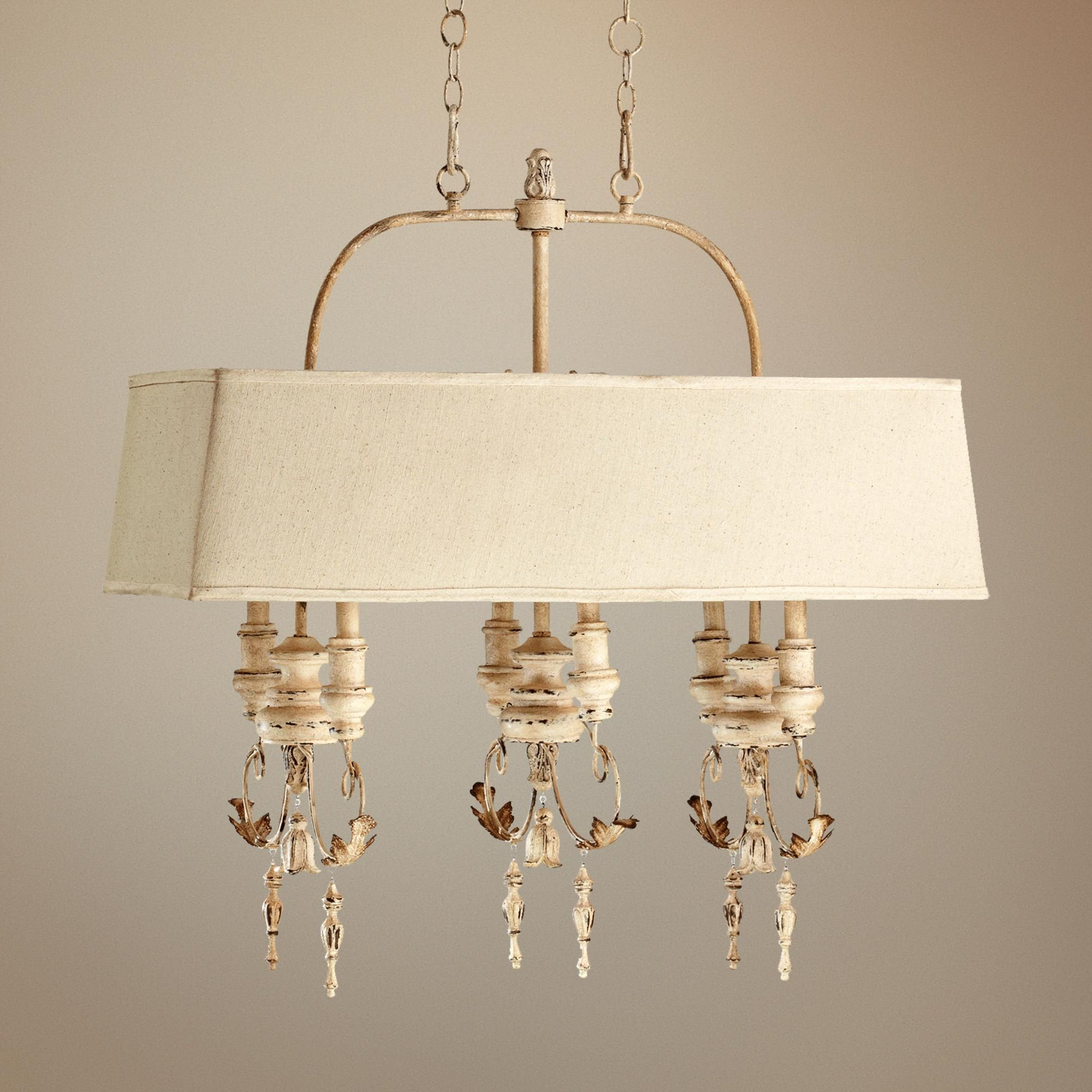 Quorum Salento 6 Light 31 34 Wide White Island Chandelier with proportions 2000 X 2000