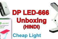 Rechargeable Led Lamp Dp Led 666 Desk Lamp Unboxing Hindi with regard to proportions 1280 X 720