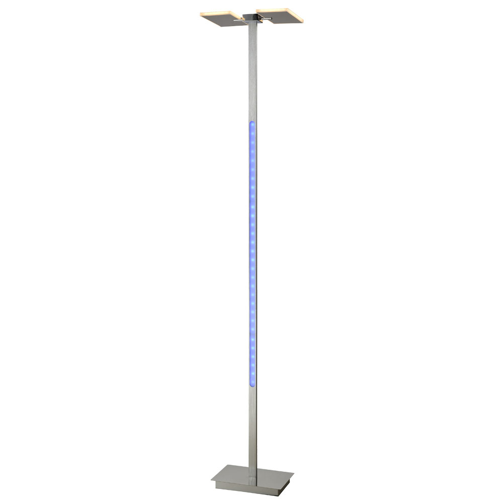 Rgb Led Floor Lamp Chrome Remote Control Height 180 Cm Vegas intended for measurements 1000 X 1000