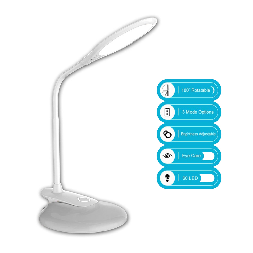 Sansai Dual Base Rotatable 6w Led Desk Lamp W Clip On regarding size 1000 X 1000