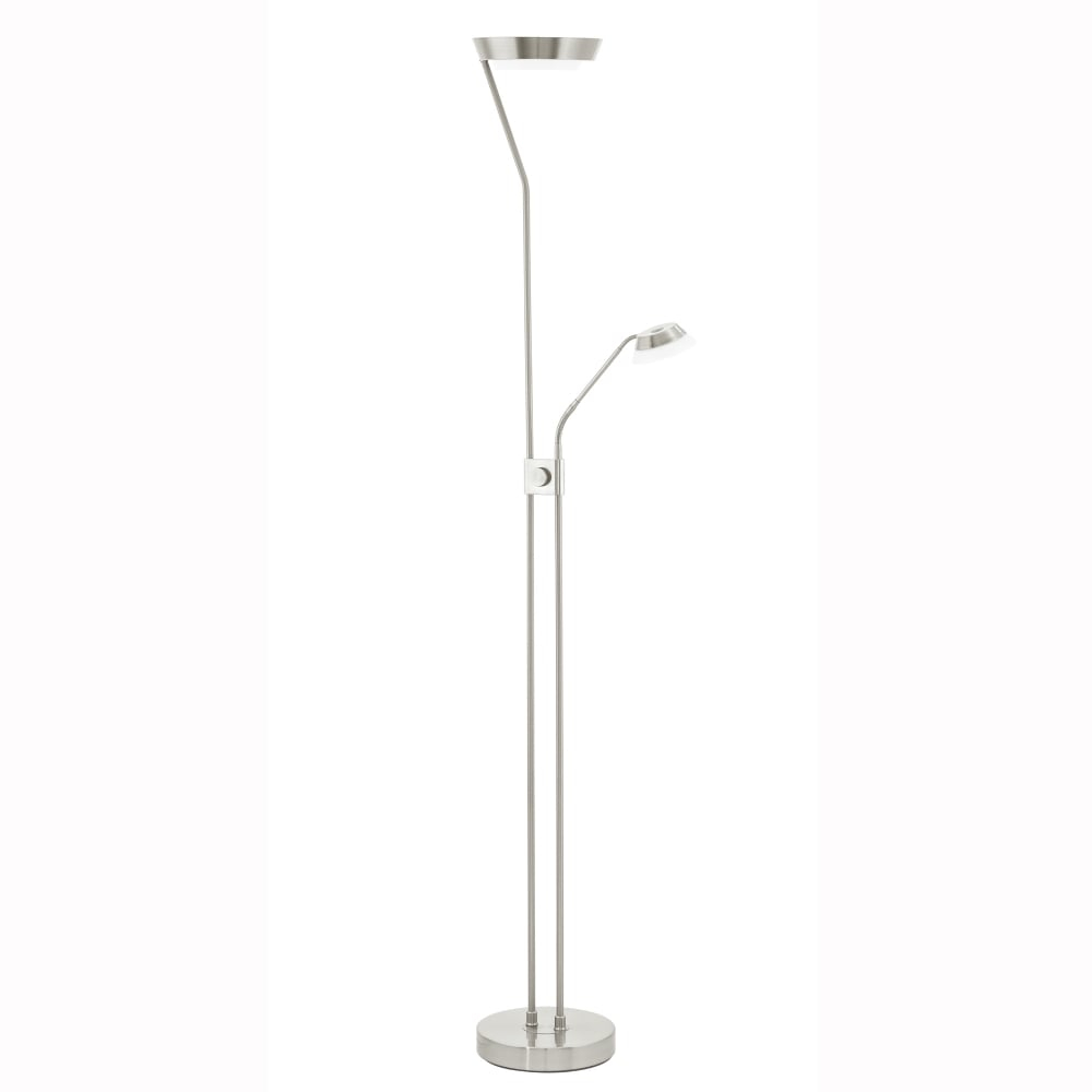 Sarrione Mother And Child Led Floor Lamp In Satin Nickel with proportions 1000 X 1000