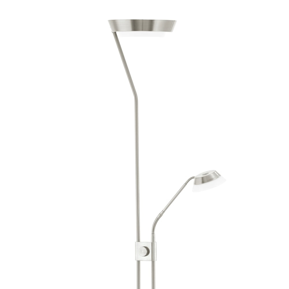 Sarrione Mother And Child Led Floor Lamp In Satin Nickel with regard to sizing 1000 X 1000