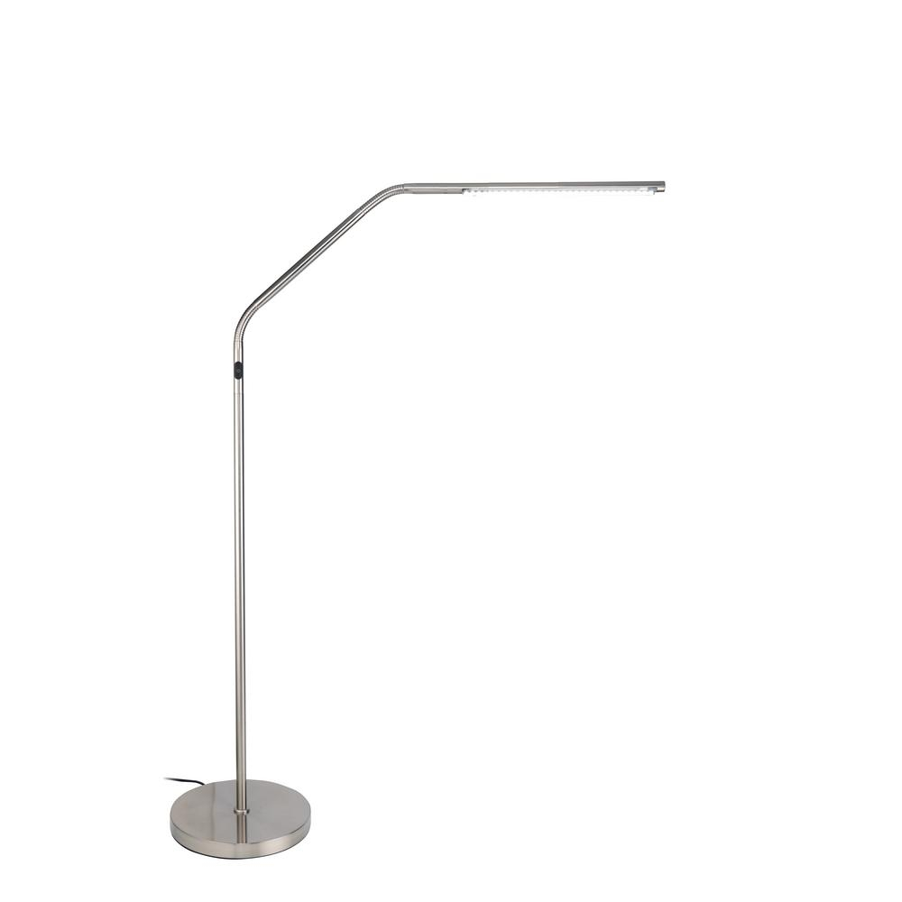 Slimline S 48 In Brushed Chrome Led Floor Lamp U35116 with regard to measurements 1000 X 1000