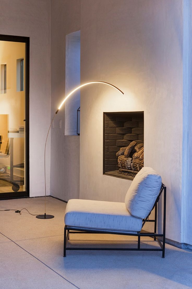 Sparq Arc Led Floor Lamp Over The Sofa Living Room Light intended for measurements 736 X 1104