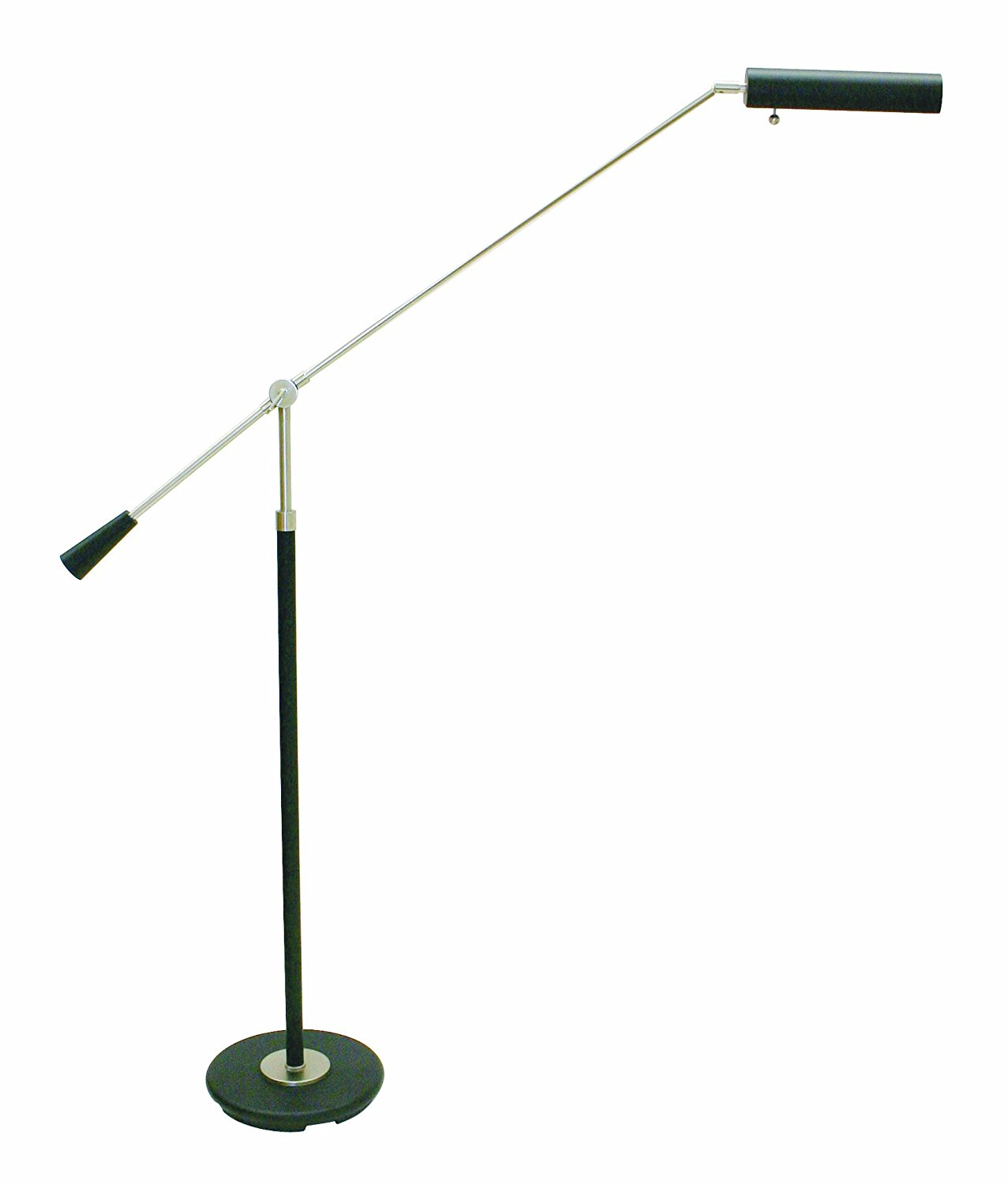 Specialty Piano Lamp Led Black Satin Nickel Floor Lamp with measurements 1277 X 1500