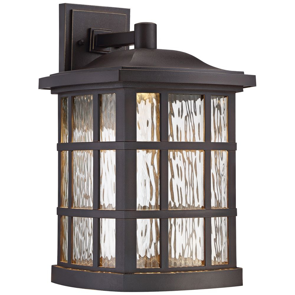 Stonington 17 High Palladian Bronze Led Outdoor Wall Light in proportions 1000 X 1000