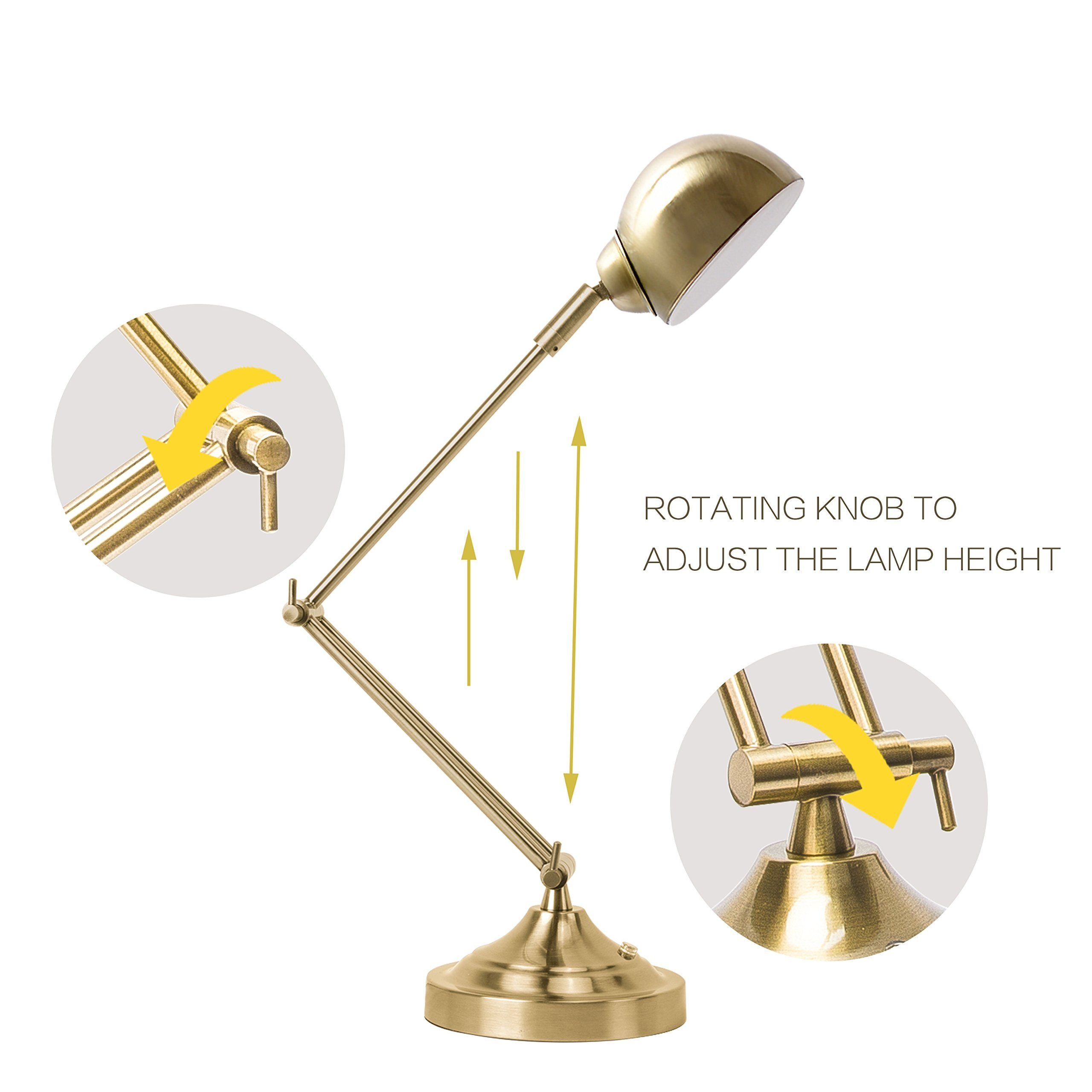 Sunllipe Swing Arm Desk Lamp 7w Led Dimmable Architect pertaining to dimensions 2560 X 2560