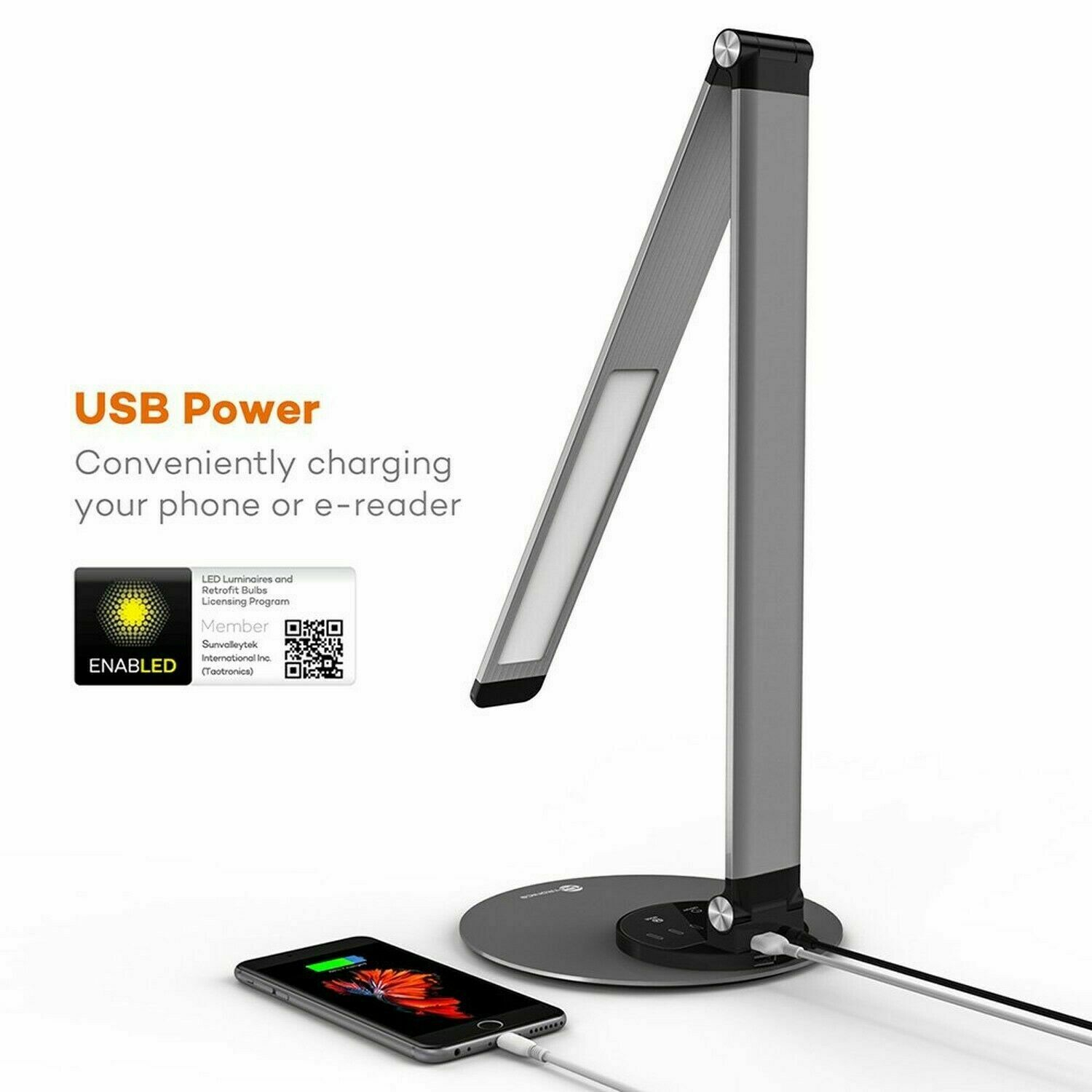 Taotronics Ttdl22 Dimmable Led Desk Lamp Greyblack for measurements 1500 X 1500