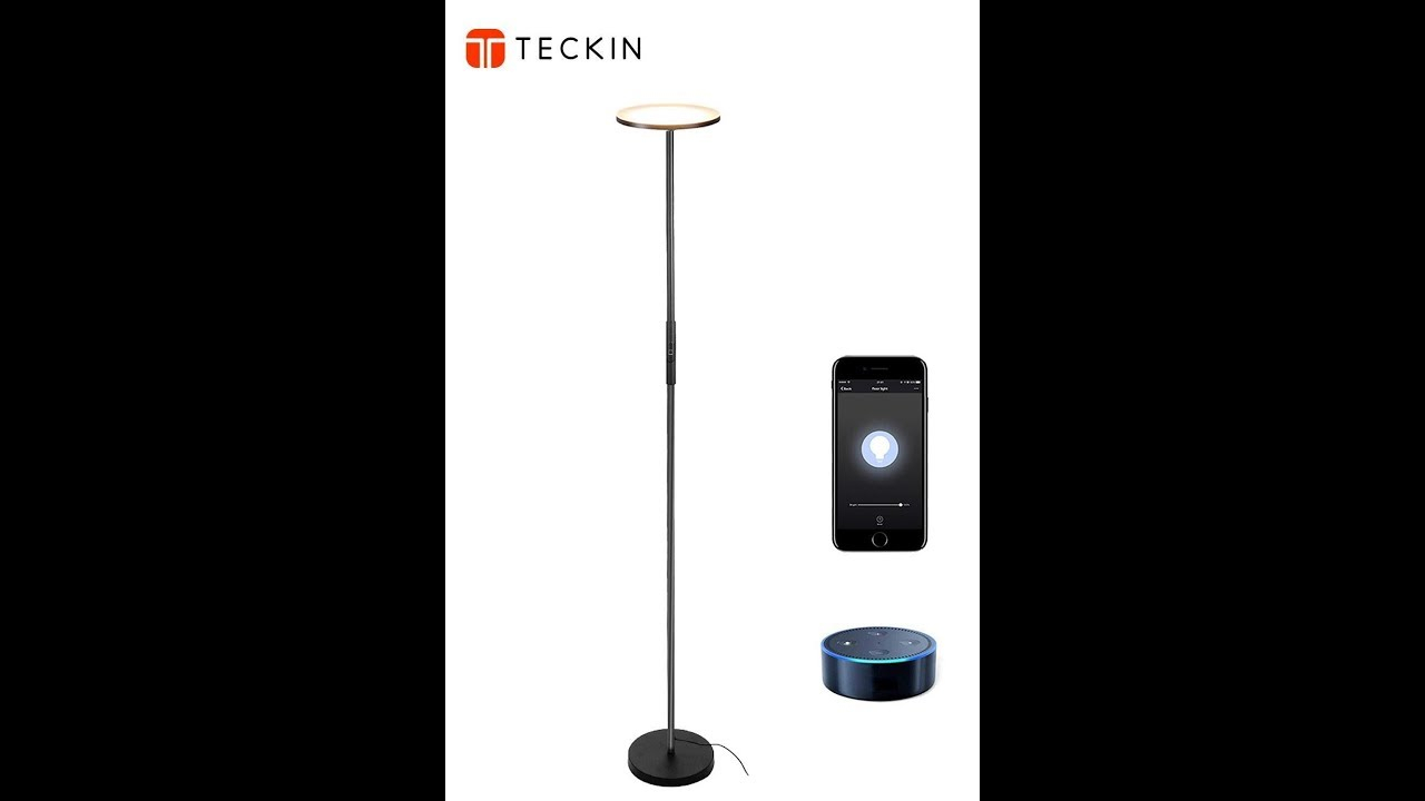 Teckin Wifi Smart Uplight Dimmable Floor Lamp intended for measurements 1280 X 720