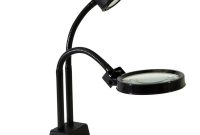 Tensor 22 In Black Heavy Led Inspection Lamp With Magnifier with regard to sizing 1000 X 1000