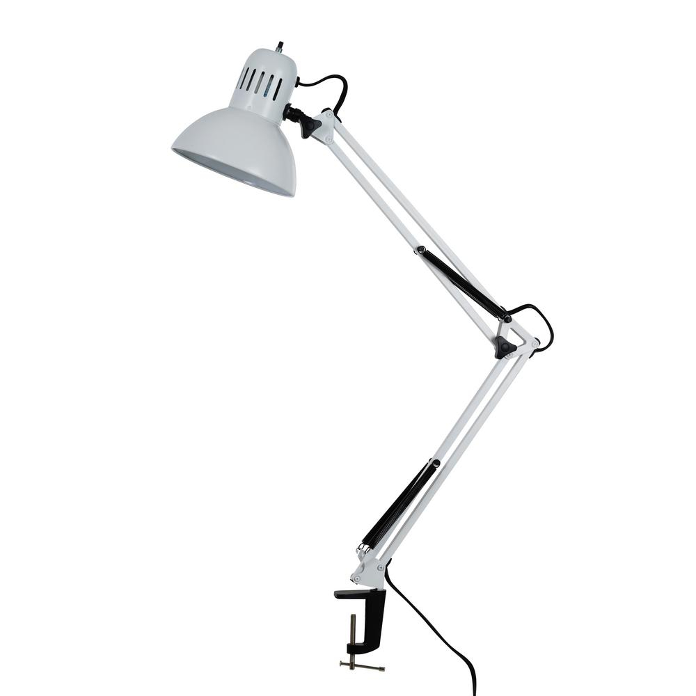 Tensor 374 In White Swing Arm Desk Lamp With Metal Clamp within measurements 1000 X 1000