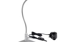 Touch Dimmable Flexible Led Desk Lamp Silver Metal Led Table Reading Light Bedside Lamp Energy Saving 5w Led Eye Protection Daylight Lighting 5000k throughout proportions 1000 X 1000