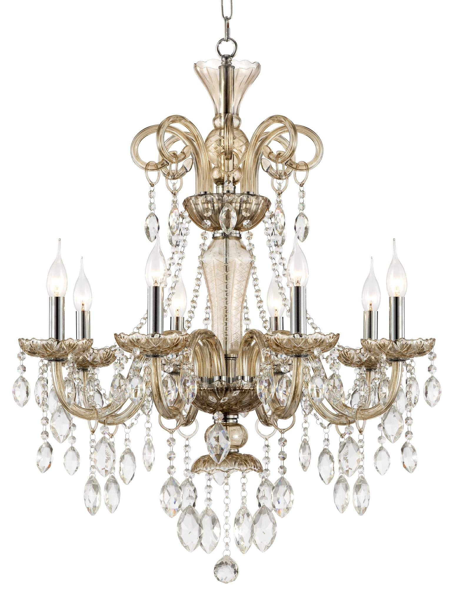 Traditional 28 Wide 8 Light Crystal Chandelier intended for dimensions 1533 X 2000