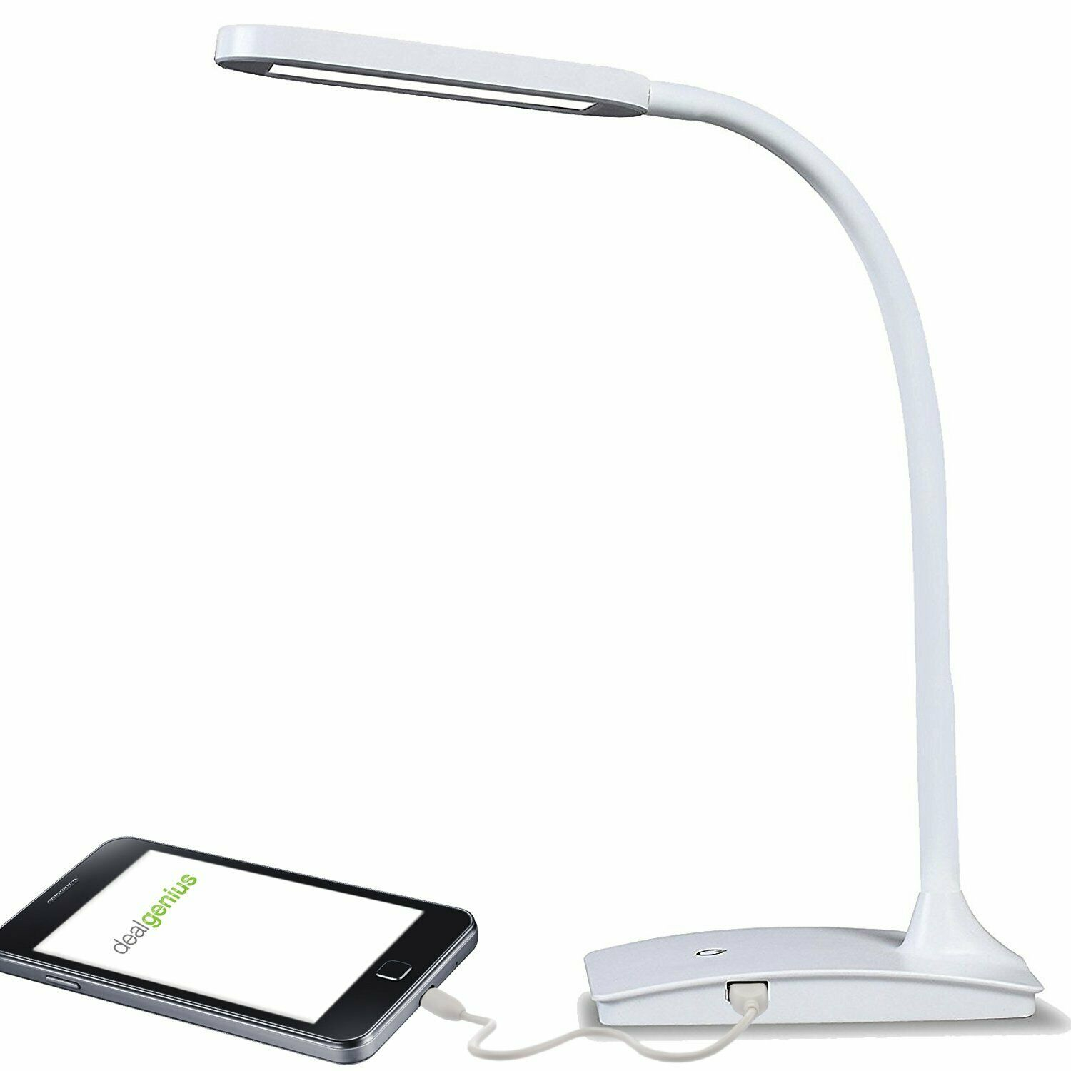 Tw Lighting Ivy 40wt The Ivy Led Desk Lamp With Usb Port 3 Way Touch Switch Wh with regard to size 1500 X 1500