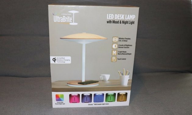 Ultrabrite 1041303 Led Desk Lamp With Bladeless Fan White for sizing 1600 X 1066