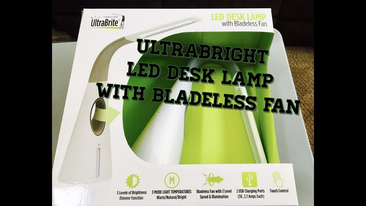 Ultrabrite Desk Light With Bladeless Fan Review intended for dimensions 1280 X 720