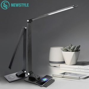 Us 3706 35 Offled Table Lamp Wireless Charger Mobile Phone Foldable Touch Desk Lamp Dimmable Reading Light Table Lamp Digital Display Screen In within size 900 X 900