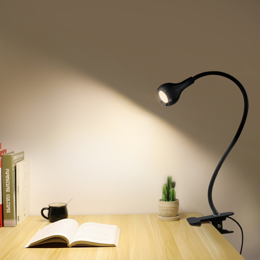 Us 482 20 Offclip Holder Usb Power Led Desk Lamp Night Light Flexible Table Lamp Study Reading Bedside Bedroom Book Light Illumination In Night regarding size 1000 X 1000