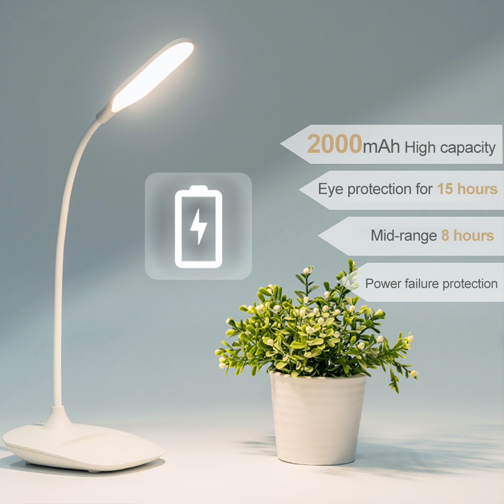 Us 512 42 Offled Desk Lamp Touchinging Switch Table Light Bent Brightness Adjustable Usb Rechargeable Whitebluepink On Aliexpress in dimensions 1000 X 1000